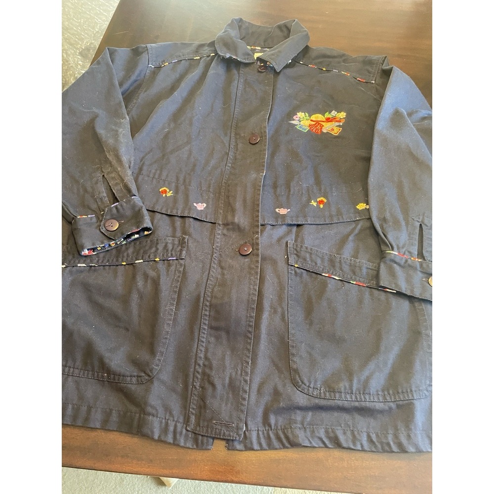 casey coleman embroidered Jacket Embroidered Jacket Garden Flowers Small/Medium